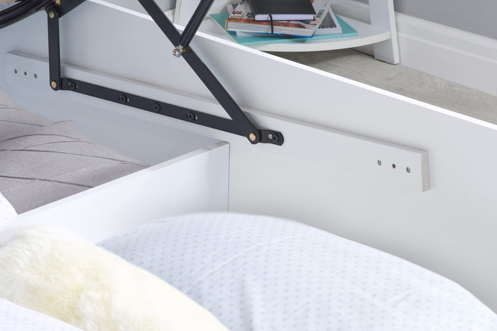 Phoenix Wooden Ottoman Bed with Ample Storage in Multiple Finishes
