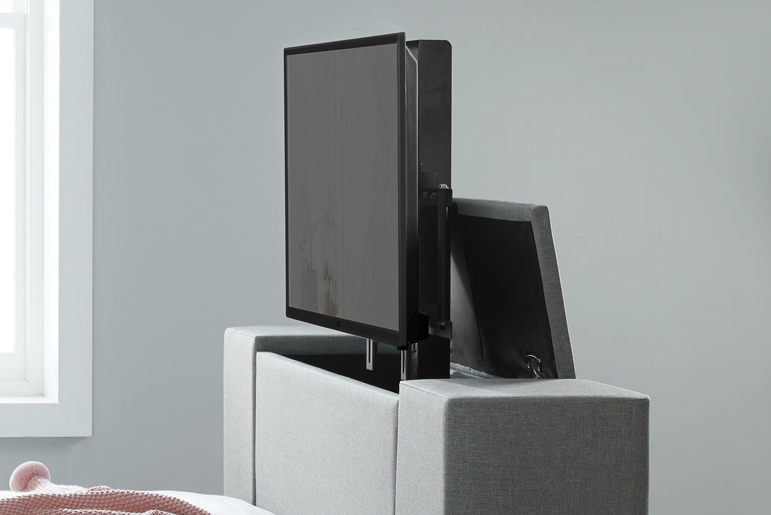 Plaza Luxury TV Bed with Remote Controlled Lift for Ultimate Comfort