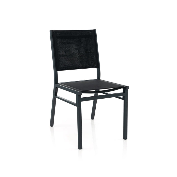 Patio Armless Chair with Breathable Seat and Backrest