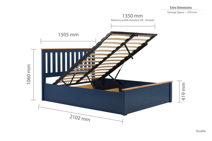 Phoenix Wooden Ottoman Bed with Ample Storage in Multiple Finishes