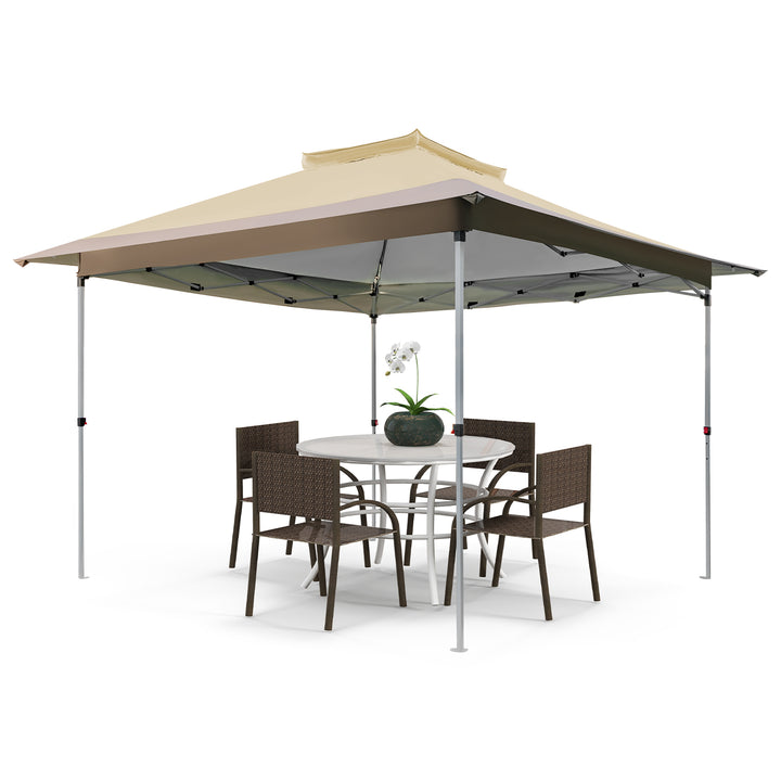 Pop up Gazebo with Vented Top and Portable Canopy Shelter Without Mesh Netting - TidySpaces