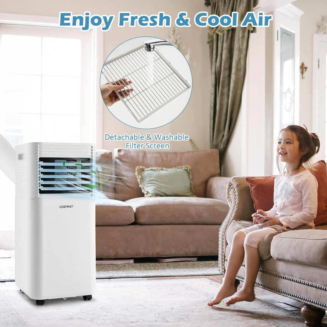 9000 BTU 3-in-1 Portable Air Conditionerwith Fan and Dehumidifier Mode-Black