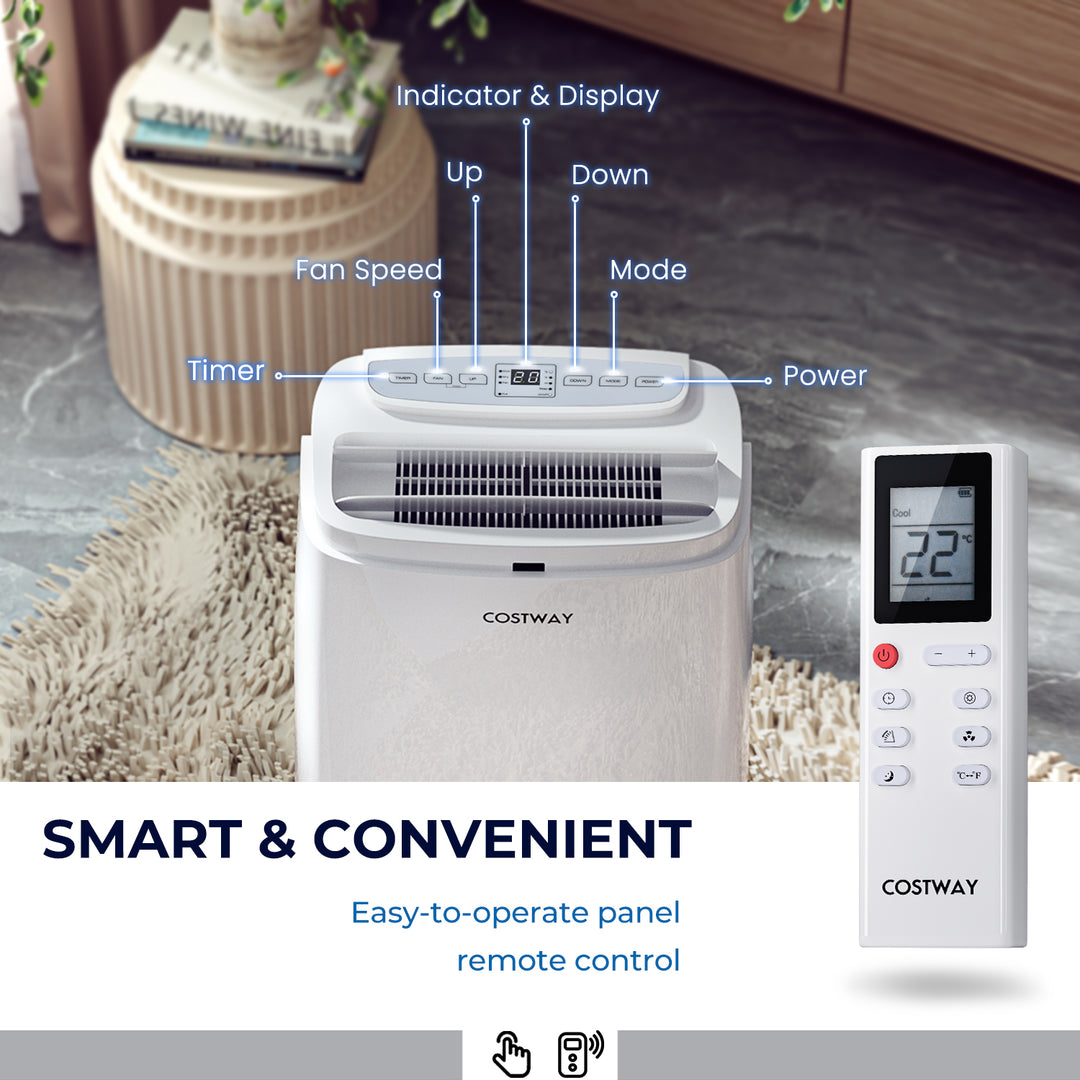 Portable Air Conditioner with Remote Control 9000/12000 BTU - TidySpaces
