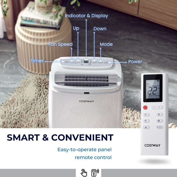 Portable Air Conditioner with Remote Control 9000/12000 BTU - TidySpaces