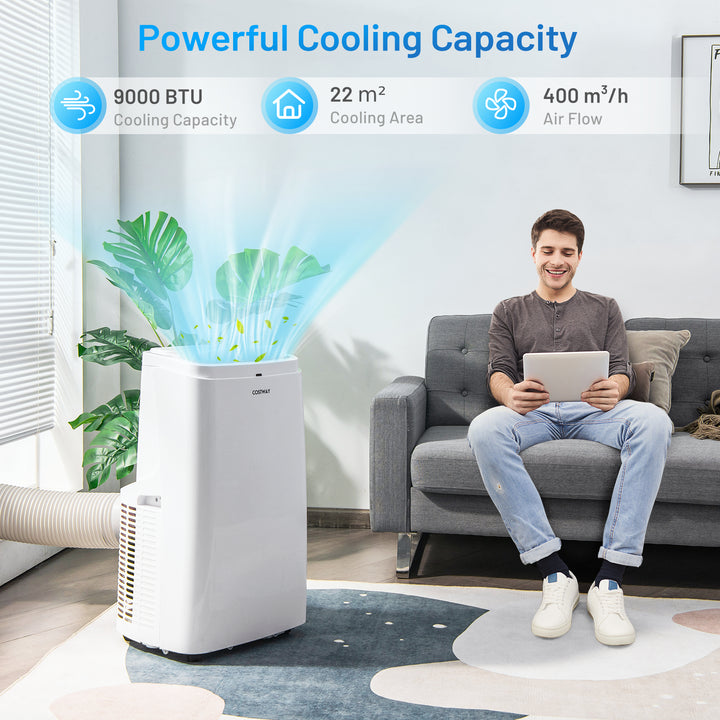 Portable Air Conditioner with Remote Control 9000/12000 BTU - TidySpaces