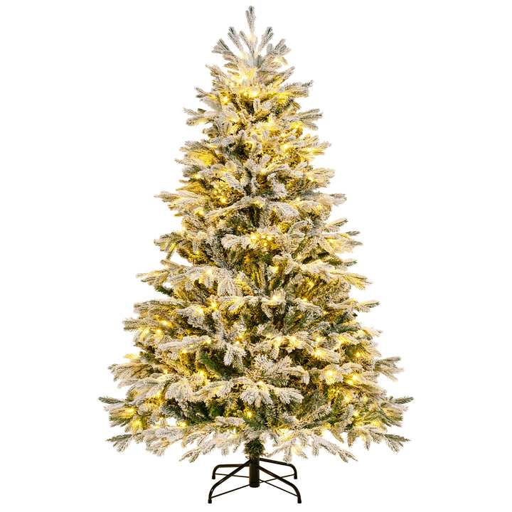 Pre-Lit Artificial Christmas Tree with PE PVC Branch Tips and Warm White LED Lights