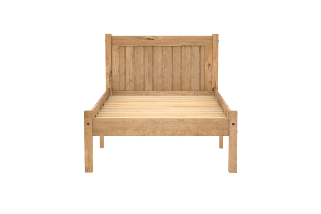 Rio Solid Pine Bed with Slatted Base for Enhanced Support and Airflow