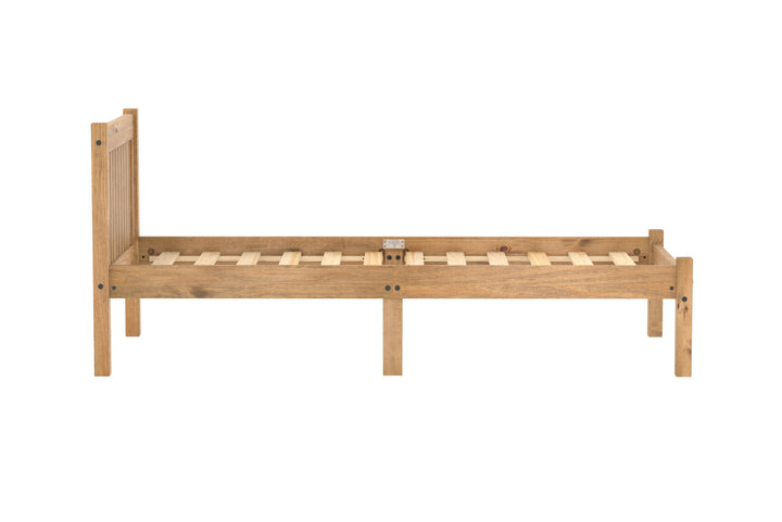 Rio Solid Pine Bed with Slatted Base for Enhanced Support and Airflow