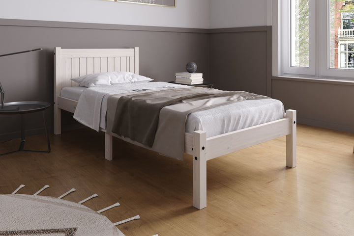 Rio Solid Pine Bed with Slatted Base for Enhanced Support and Airflow