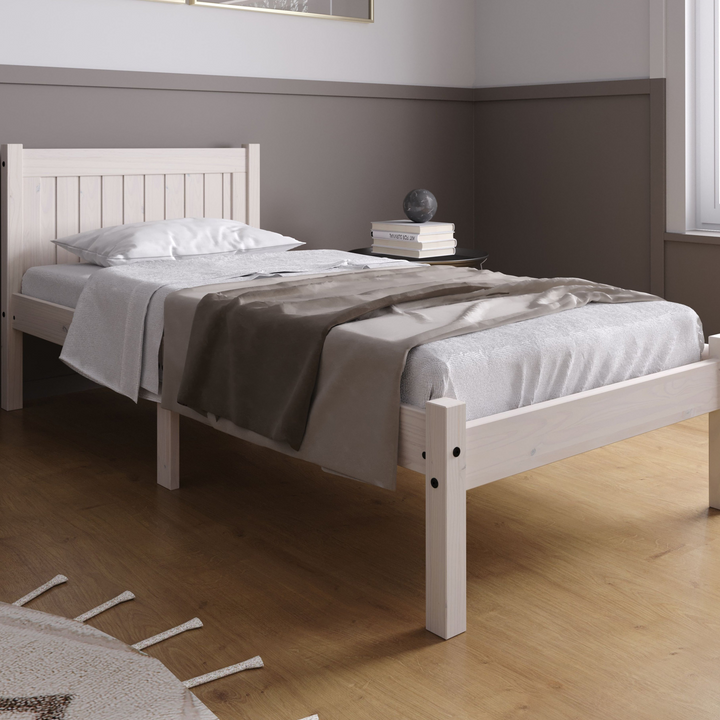 Rio Solid Pine Bed with Slatted Base for Enhanced Support and Airflow