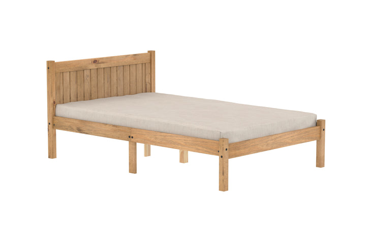 Rio Solid Pine Bed with Slatted Base for Enhanced Support and Airflow