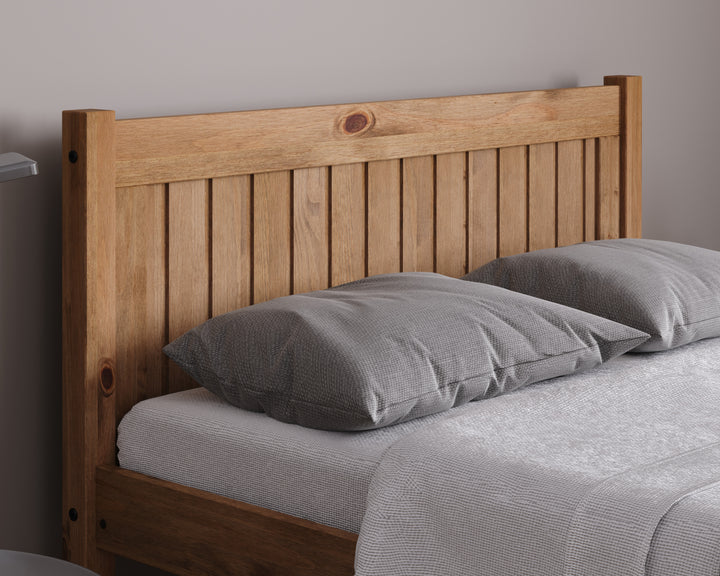 Rio Solid Pine Bed with Slatted Base for Enhanced Support and Airflow