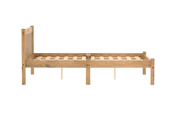 Rio Solid Pine Bed with Slatted Base for Enhanced Support and Airflow
