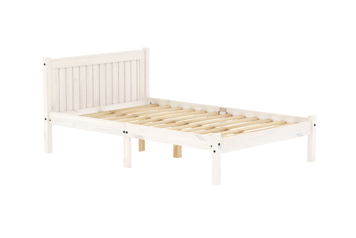 Rio Solid Pine Bed with Slatted Base for Enhanced Support and Airflow