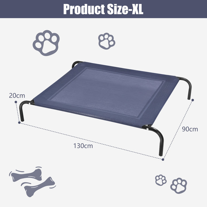 Raised Iron Dog Sofa Bed for Garden and Indoor