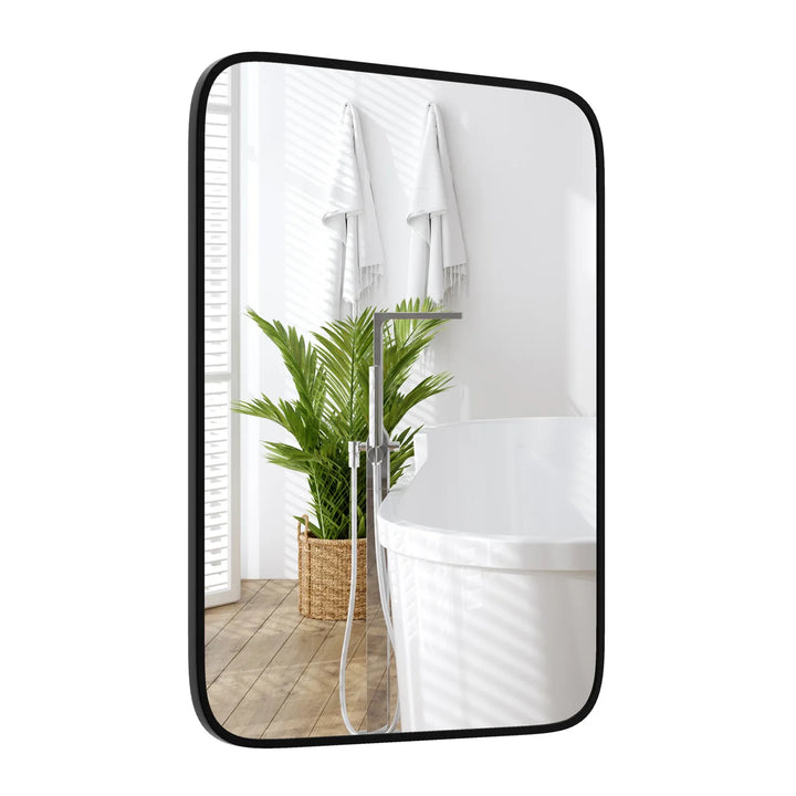 Rectangle Bathroom Mirror with Shatter-Proof Film and Expansion Screws - TidySpaces