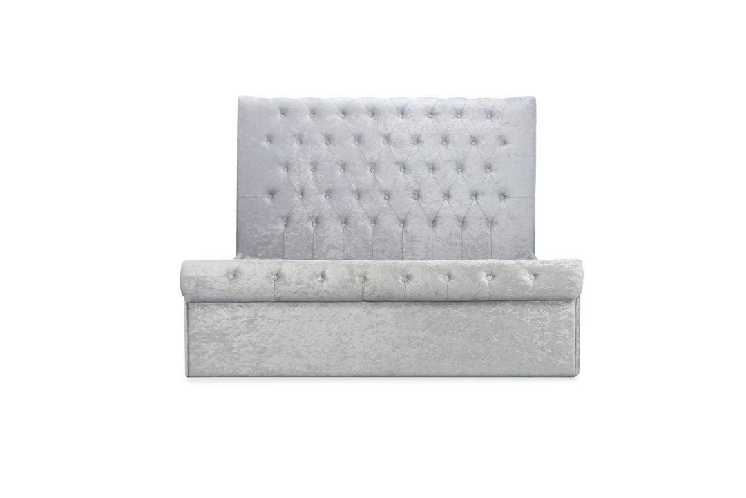 Sienna Ottoman Bed with Luxury Fabric Finish and Gas Lift Storage