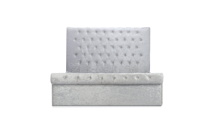 Sienna Ottoman Bed with Luxury Fabric Finish and Gas Lift Storage