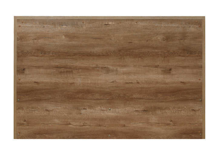 Stockwell Rustic Oak Bed with Spacious Drawers and Solid Slatted Base