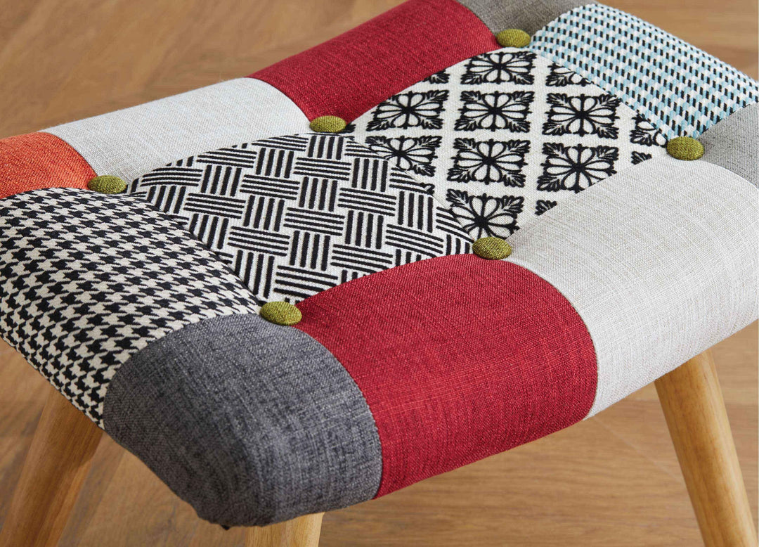 Sloane Foot Stool Patched