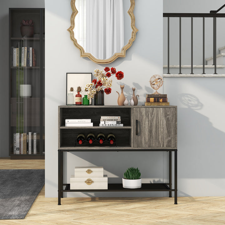 Sideboard Buffet Cabinet with Wine Racks and Storage Shelves - TidySpaces