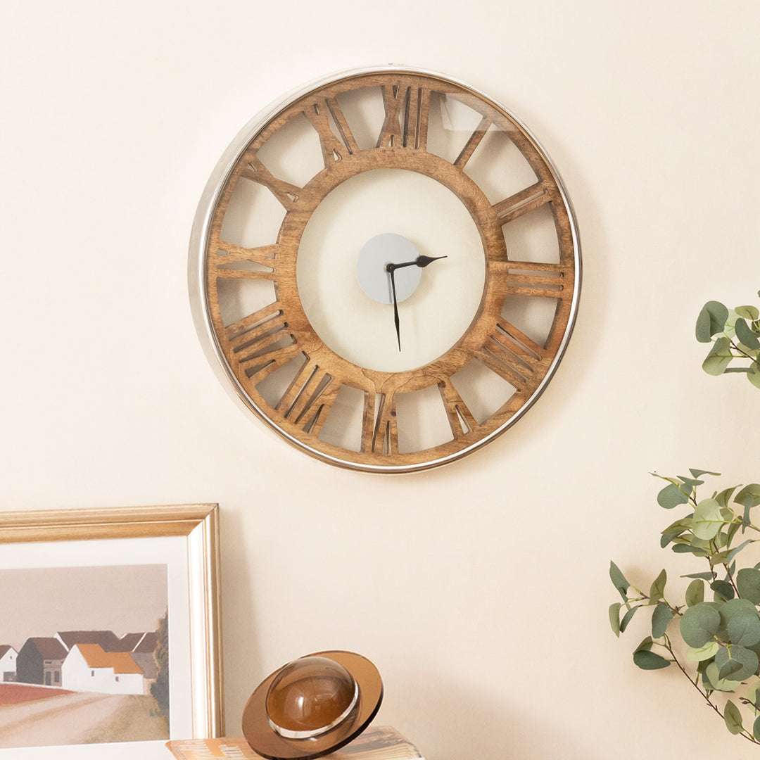 15.5/20 Inch Silent Wall Clock with Classic Frame