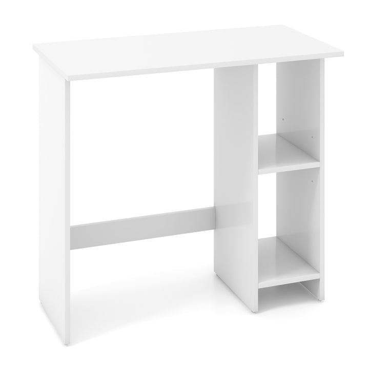 Small Computer Desk with Storage and Adjustable Shelf - TidySpaces