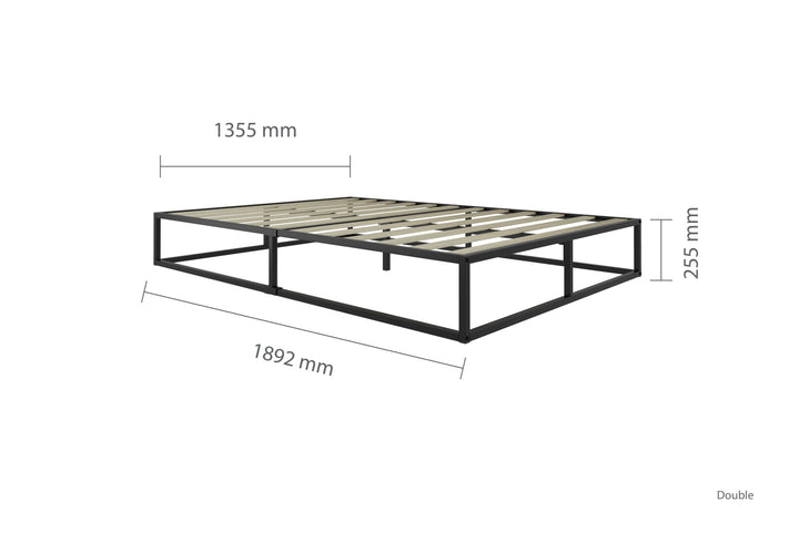Soho Metal Platform Bed with Modern Design and Easy Assembly