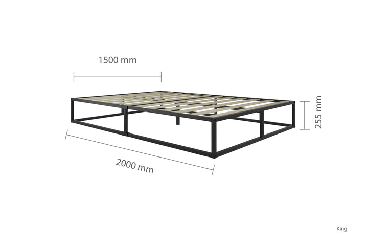 Soho Metal Platform Bed with Modern Design and Easy Assembly
