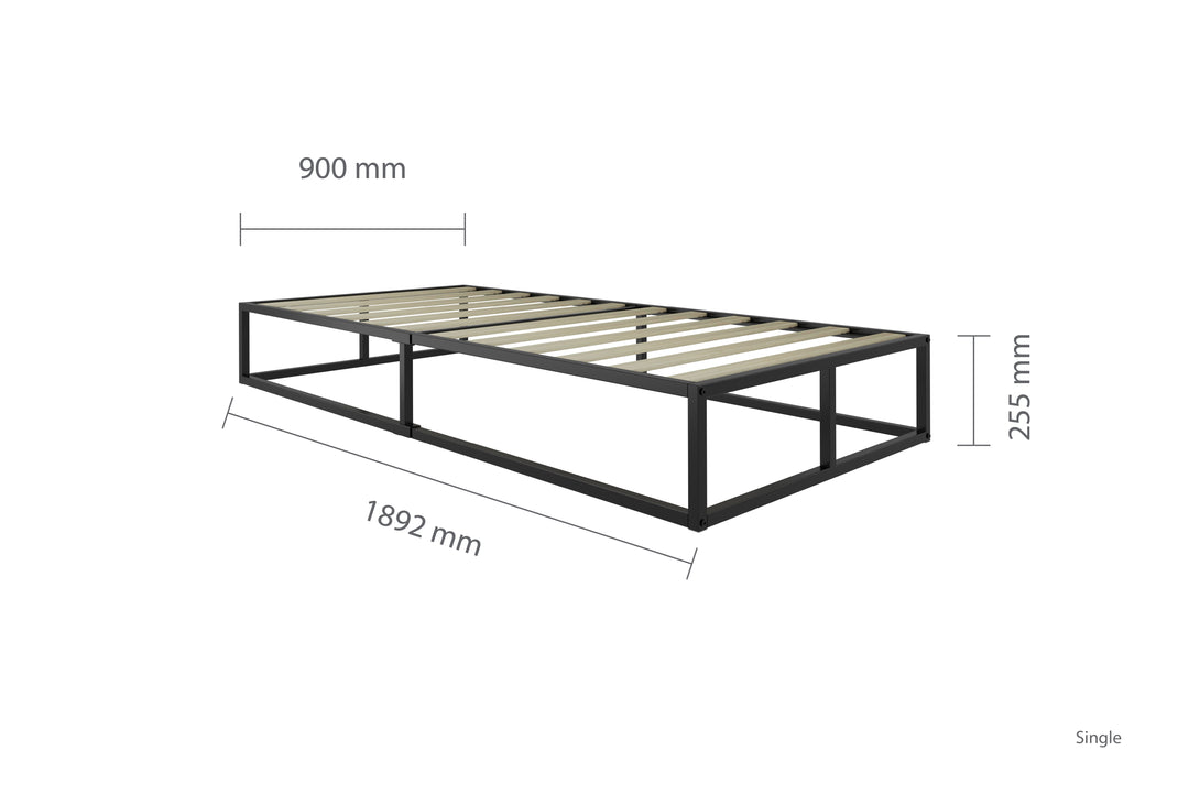 Soho Metal Platform Bed with Modern Design and Easy Assembly