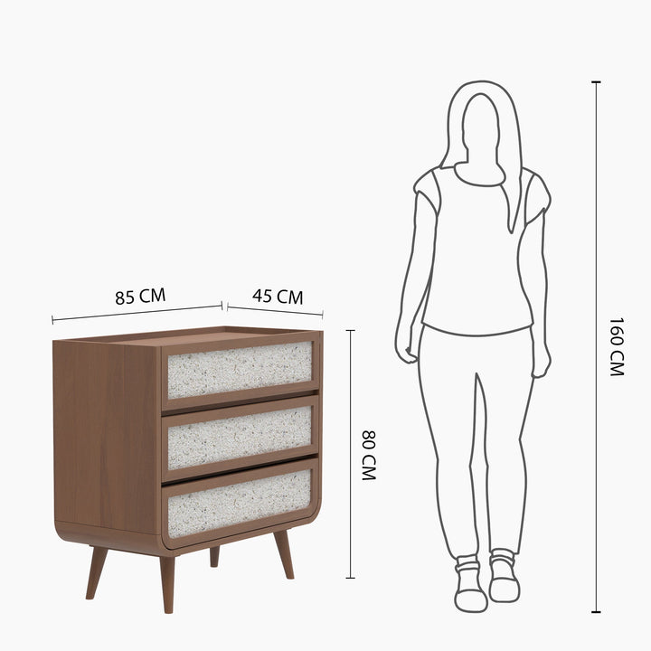 Oxy Three Drawer Chest - TidySpaces