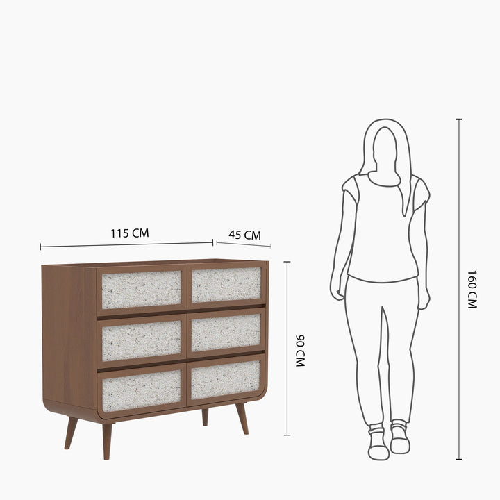 Oxy Six Drawer Chest - TidySpaces