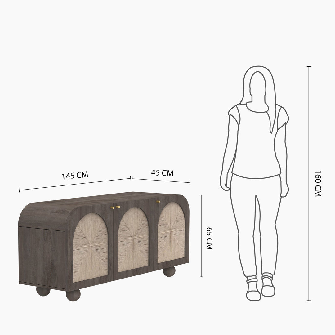 Jungle Three Door Cabinet - TidySpaces