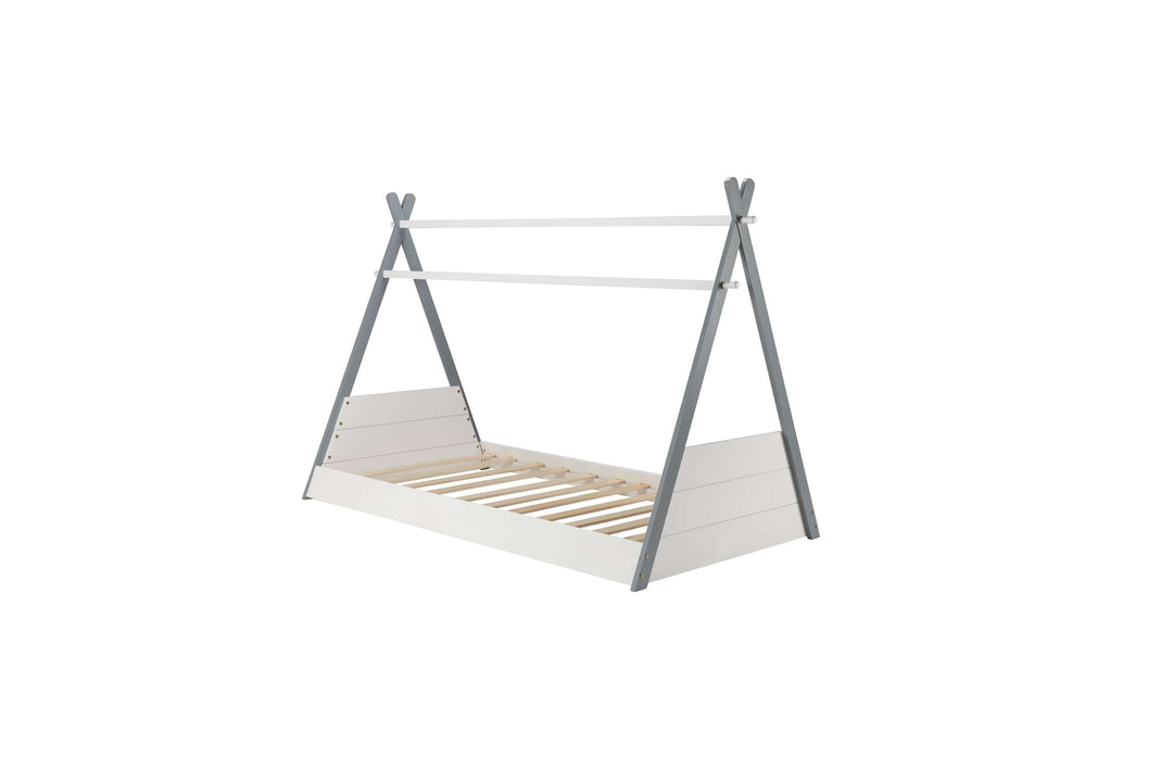 Adventure Teepee Single Bed with Solid Slatted Base for Children's Rooms