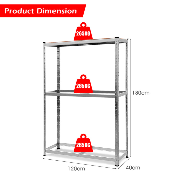 Heavy Duty Metal Shelving Unit with Adjustable Shelves