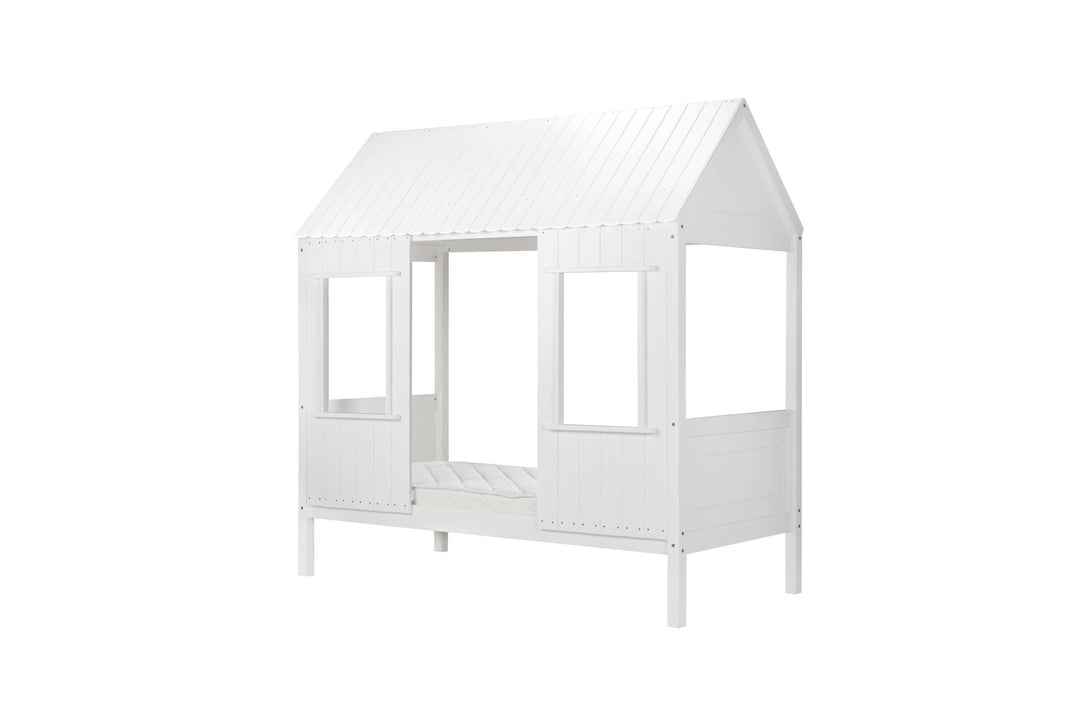 Cozy Treehouse Single Bed with Playful Design for Children's Bedrooms