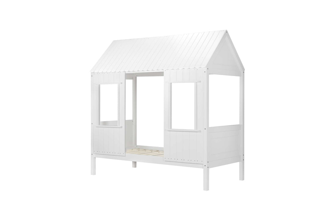 Cozy Treehouse Single Bed with Playful Design for Children's Bedrooms