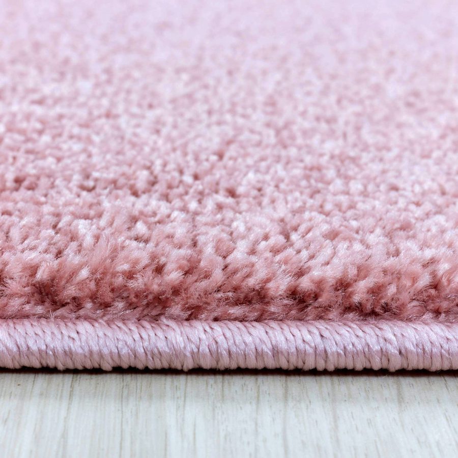 Blush Pink Plain Rug