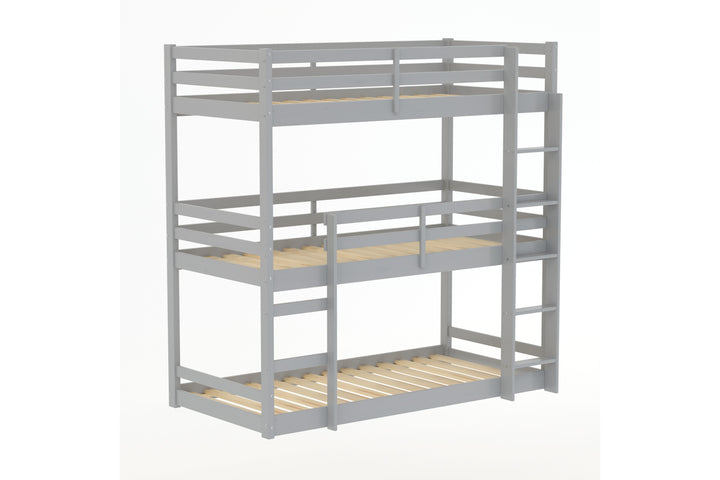 Tressa Triple Bunk Bed with Contemporary Design for Space Saving Solutions