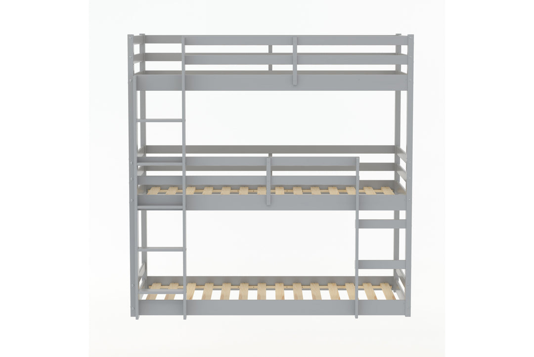 Tressa Triple Bunk Bed with Contemporary Design for Space Saving Solutions