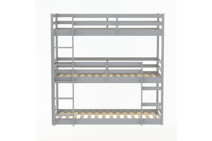 Tressa Triple Bunk Bed with Contemporary Design for Space Saving Solutions