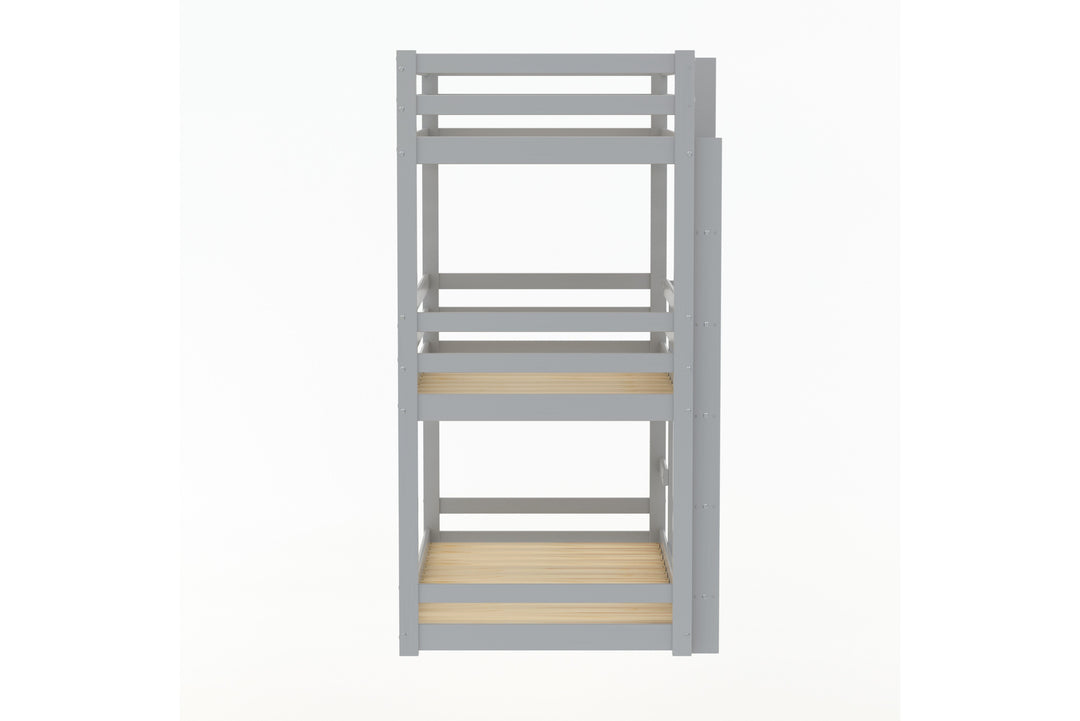 Tressa Triple Bunk Bed with Contemporary Design for Space Saving Solutions