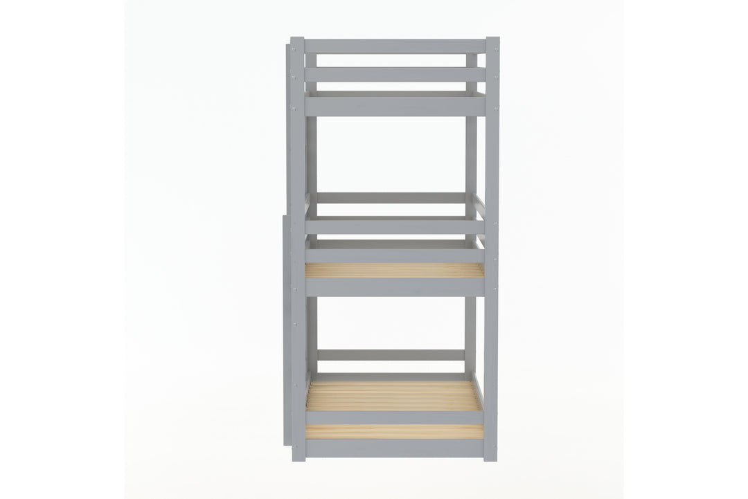 Tressa Triple Bunk Bed with Contemporary Design for Space Saving Solutions