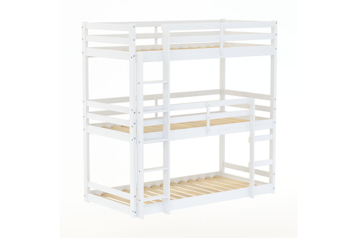 Tressa Triple Bunk Bed with Contemporary Design for Space Saving Solutions