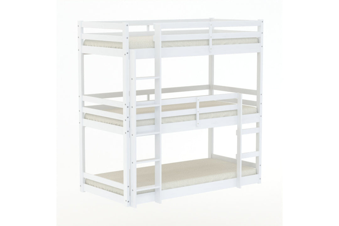 Tressa Triple Bunk Bed with Contemporary Design for Space Saving Solutions
