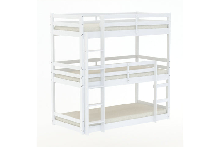 Tressa Triple Bunk Bed with Contemporary Design for Space Saving Solutions