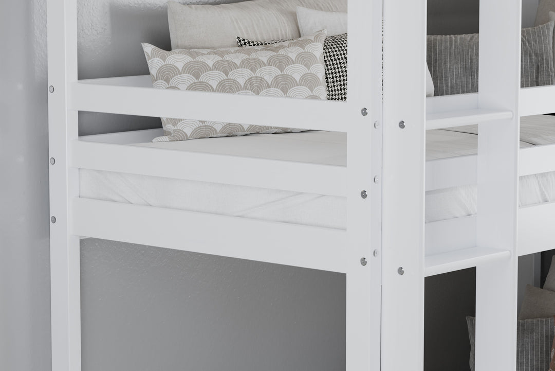 Tressa Triple Bunk Bed with Contemporary Design for Space Saving Solutions