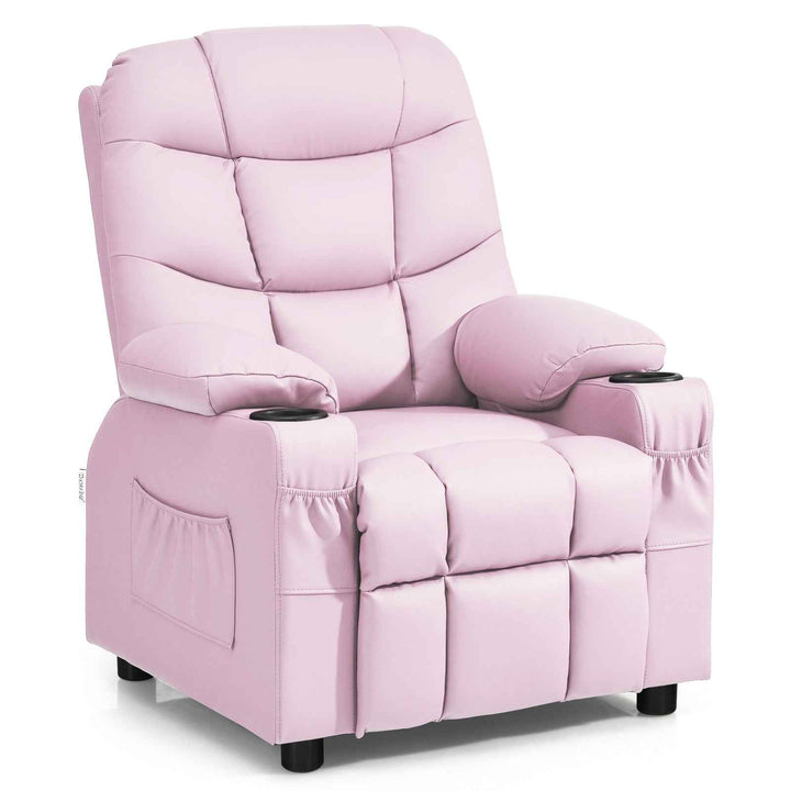 Kids Youth Toddler Upholstered Lounge Recliner Chair with Footrest for Comfortable Seating