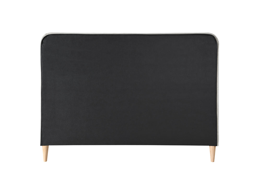 Luxurious Velvet Bed Frame in Midnight Blue with Elegant Tufting Design