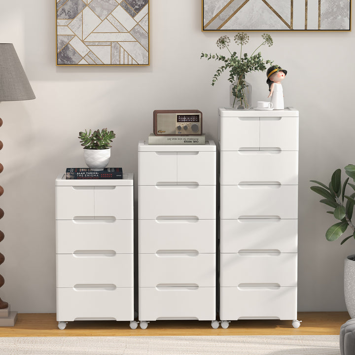 Vertical Rolling Storage Cabinet with Universal Wheels and Lockable Wheels - TidySpaces